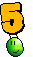Buchstaben 5 Smiley – Buchstaben - Zahlen